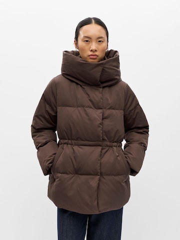 OBJECT Winterjas 'Loui' in Bruin: voorkant