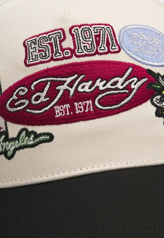 Casquette 'Est 1971 Varsity' Ed Hardy en blanc