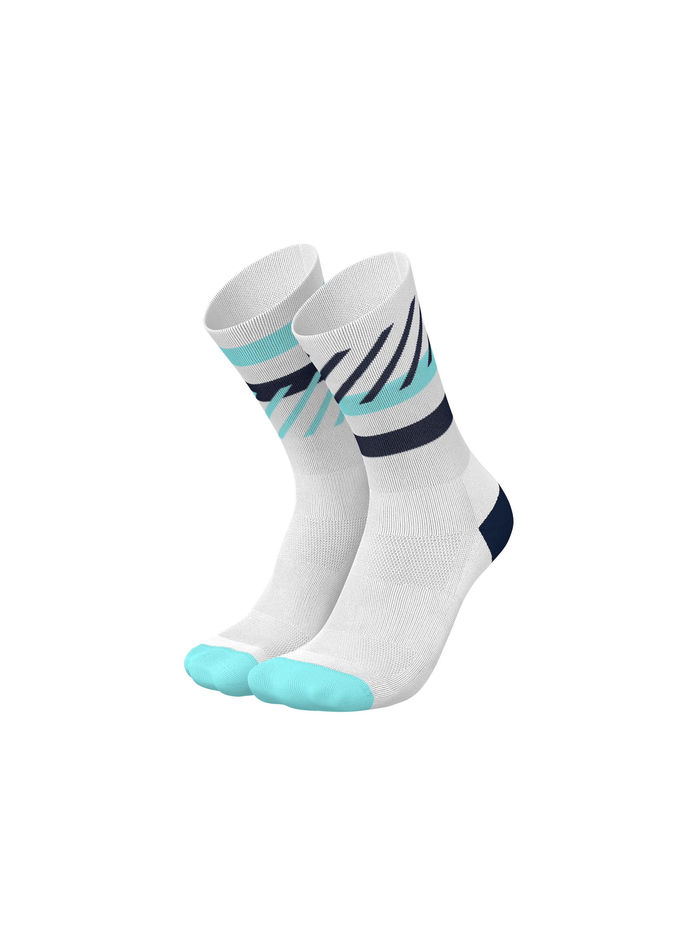 INCYLENCE Athletic Socks 'DISRUPTS' in Cyan blue, Item view