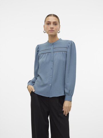 VERO MODA Blouse 'VMEmma' in Blauw: voorkant