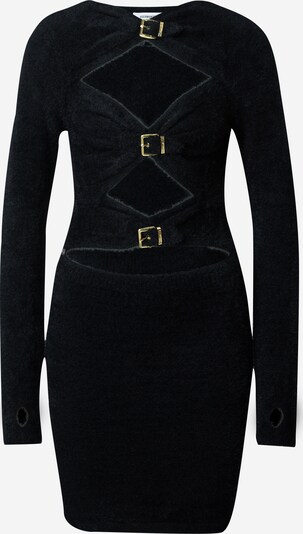Hoermanseder x About You Gebreide jurk 'Klea' in de kleur Goud / Zwart, Productweergave