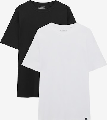 Tricou de la Pull&Bear pe negru: față