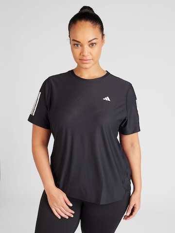 T-shirt fonctionnel 'Own The Run' ADIDAS PERFORMANCE en noir : devant