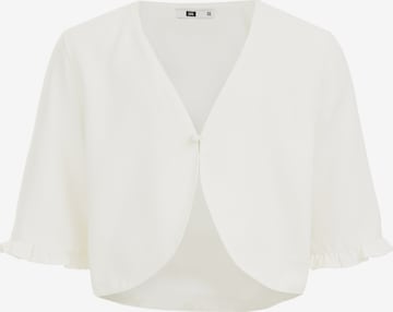 WE FashionPrijelazna jakna - bijela boja: prednji dio