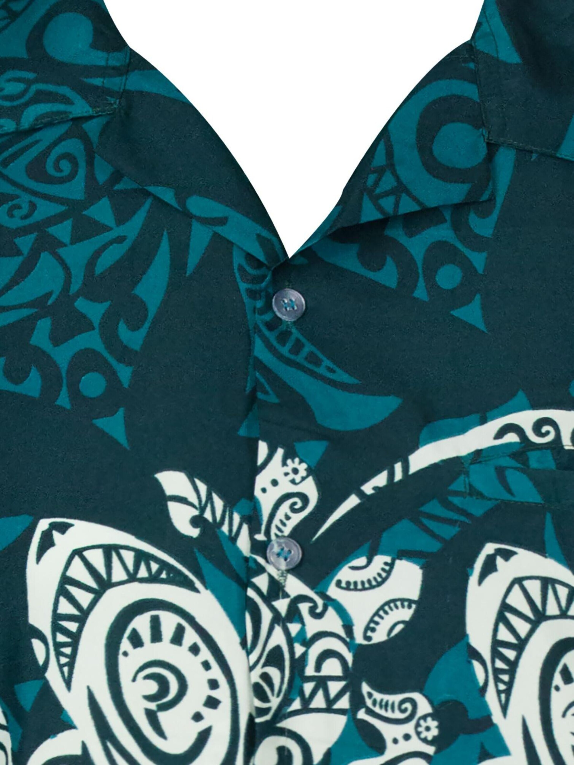 Maglietta 'Maori Chest' di King Kameha in verde