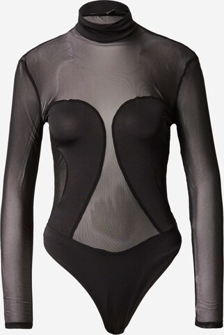 NLY by Nelly Blouse body in Zwart: voorkant