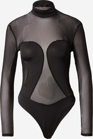 NLY by Nelly - Body de blusa en negro: frente