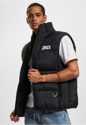 SOUTHPOLE Bodywarmer in Zwart: voorkant