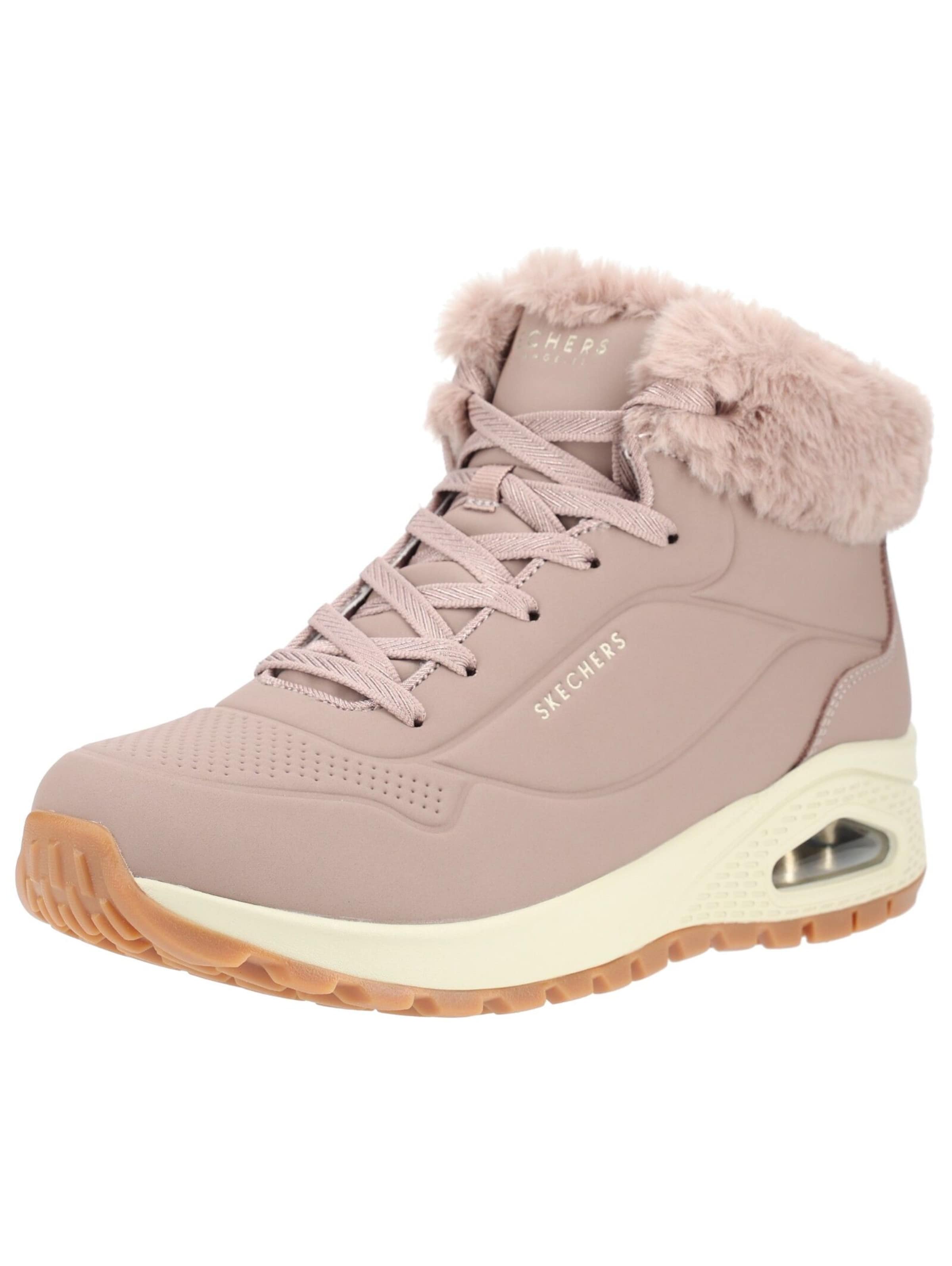 SKECHERS Schnürstiefelette in Beige: Vorderseite