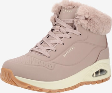 SKECHERS Schnürstiefelette in Beige: Vorderseite