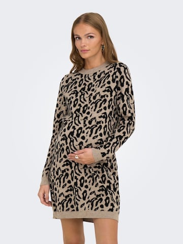 Abito in maglia 'OLMJenni' di Only Maternity in beige: frontale