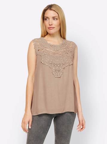 heine - Top en beige: frente