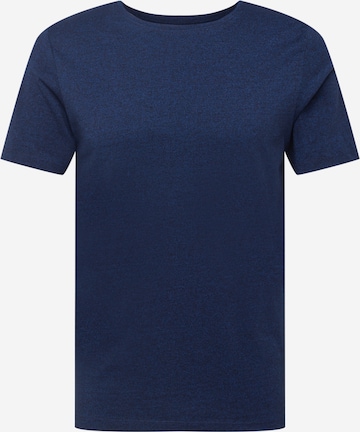 T-Shirt 'Mouliné' Lindbergh en bleu : devant