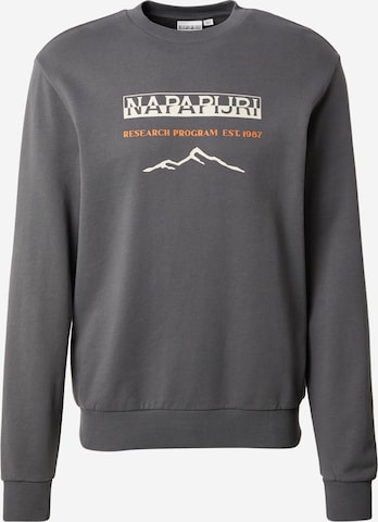 NAPAPIJRI - Sweatshirt 'BANEM' em cinzento: frente