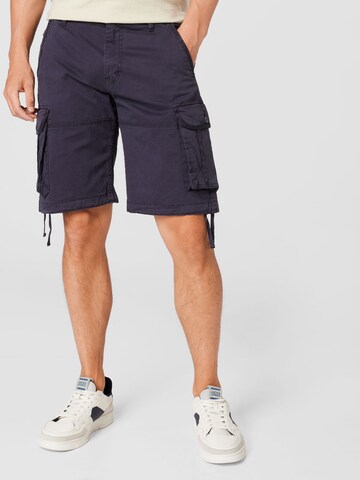 Loosefit Pantaloni cargo 'Zeus' di JACK & JONES in blu: frontale