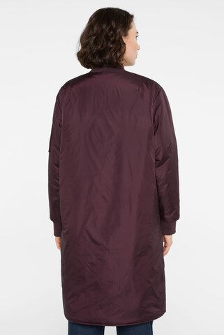 SENSES.THE LABEL Lange Jacke im Blouson-Stil in Rot