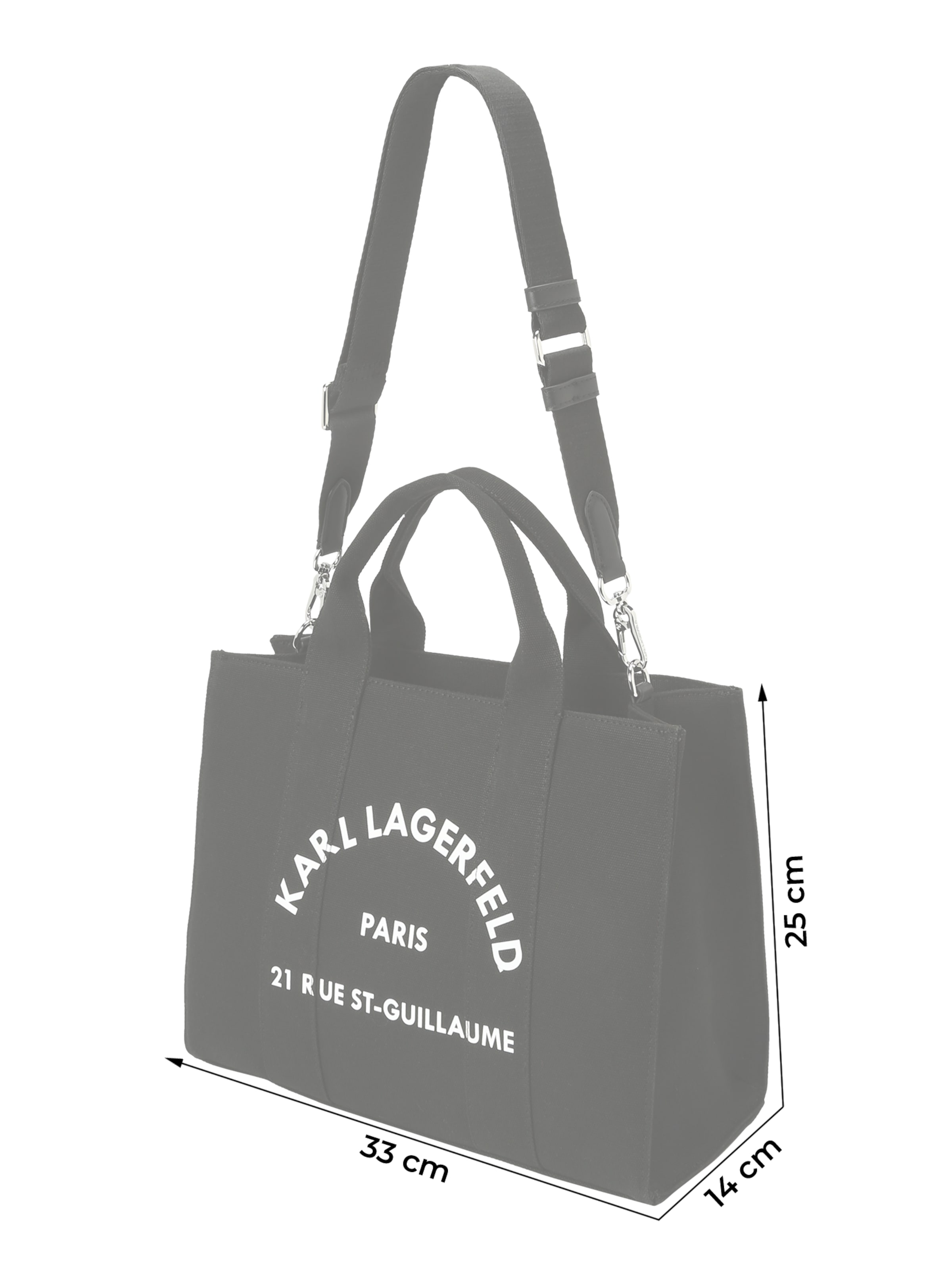 Karl Lagerfeld Μεγάλη τσάντα σε μαύρο