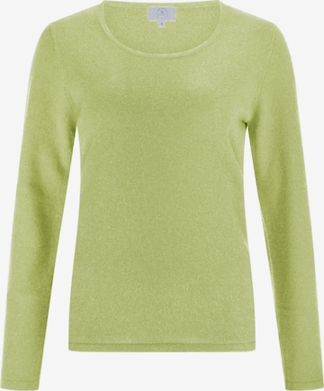 CASH-MERE.CH Kaschmir Pullover in Grün: Vorderseite