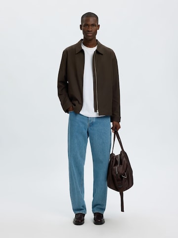 SELECTED - Chaqueta de entretiempo en marrón