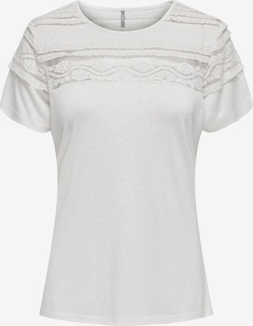 T-shirt 'Sadia' ONLY en blanc : devant