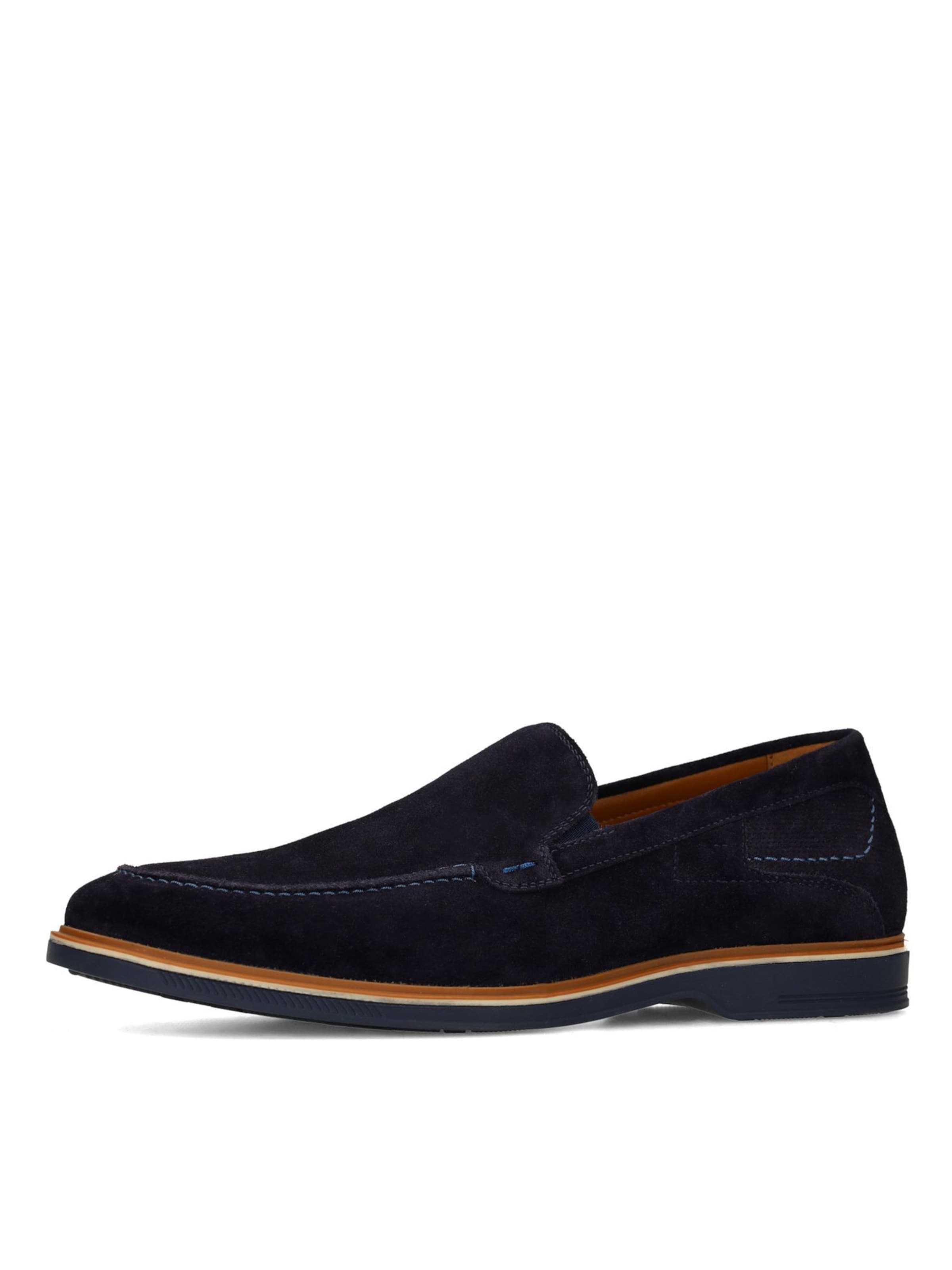 Mocassin no stress en bleu : devant