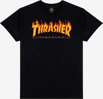 THRASHER Koszulka 'FLAME' w kolorze czarny: przód