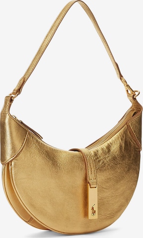 Polo Ralph Lauren - Bolso de hombro en oro: frente