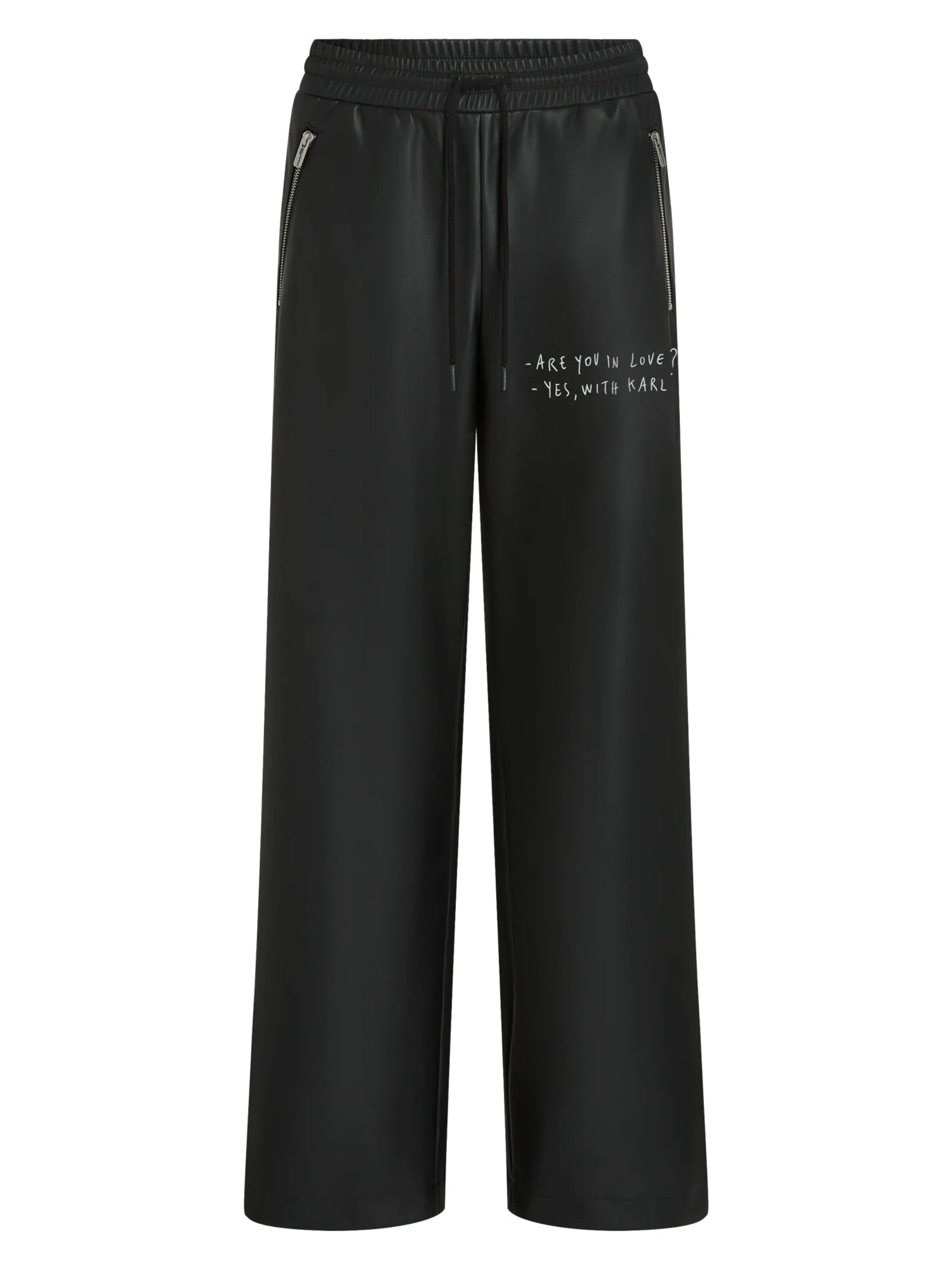 KARL LAGERFELD JEANS Regular Broek 'Pietro Terzini' in Zwart: voorkant