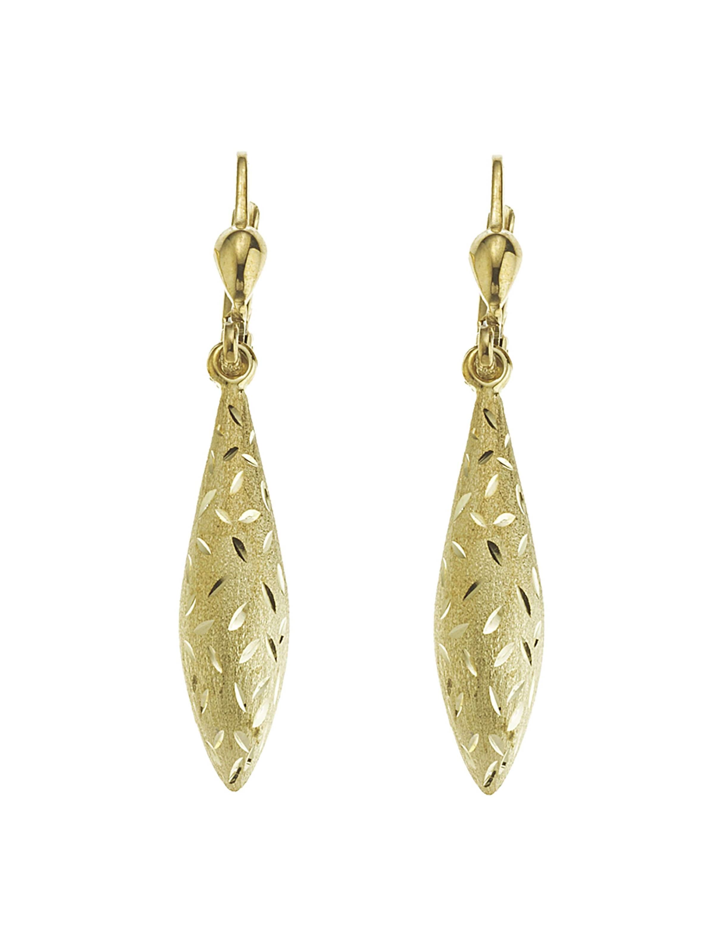 Boucles d'oreilles Fascination by Ellen K. en or : devant