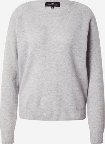 Zwillingsherz Sweater in Grey: front