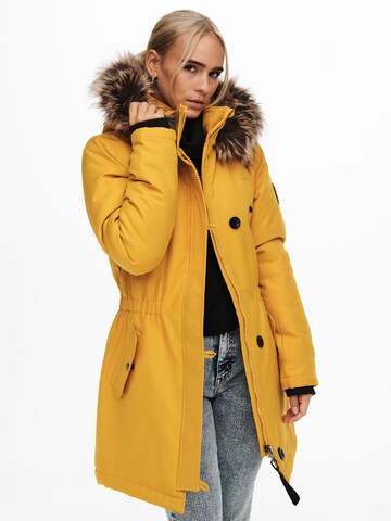 ONLY Talveparka 'Iris', värv kollane