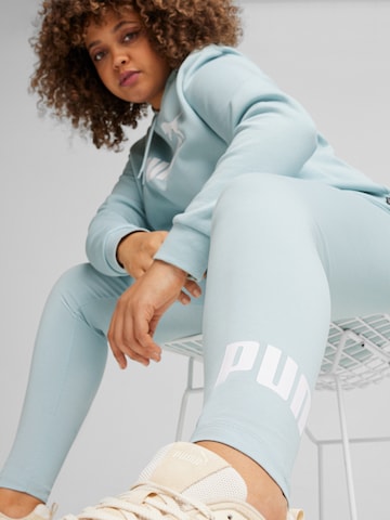 PUMA Skinny Workout Pants 'ESS' in Blue