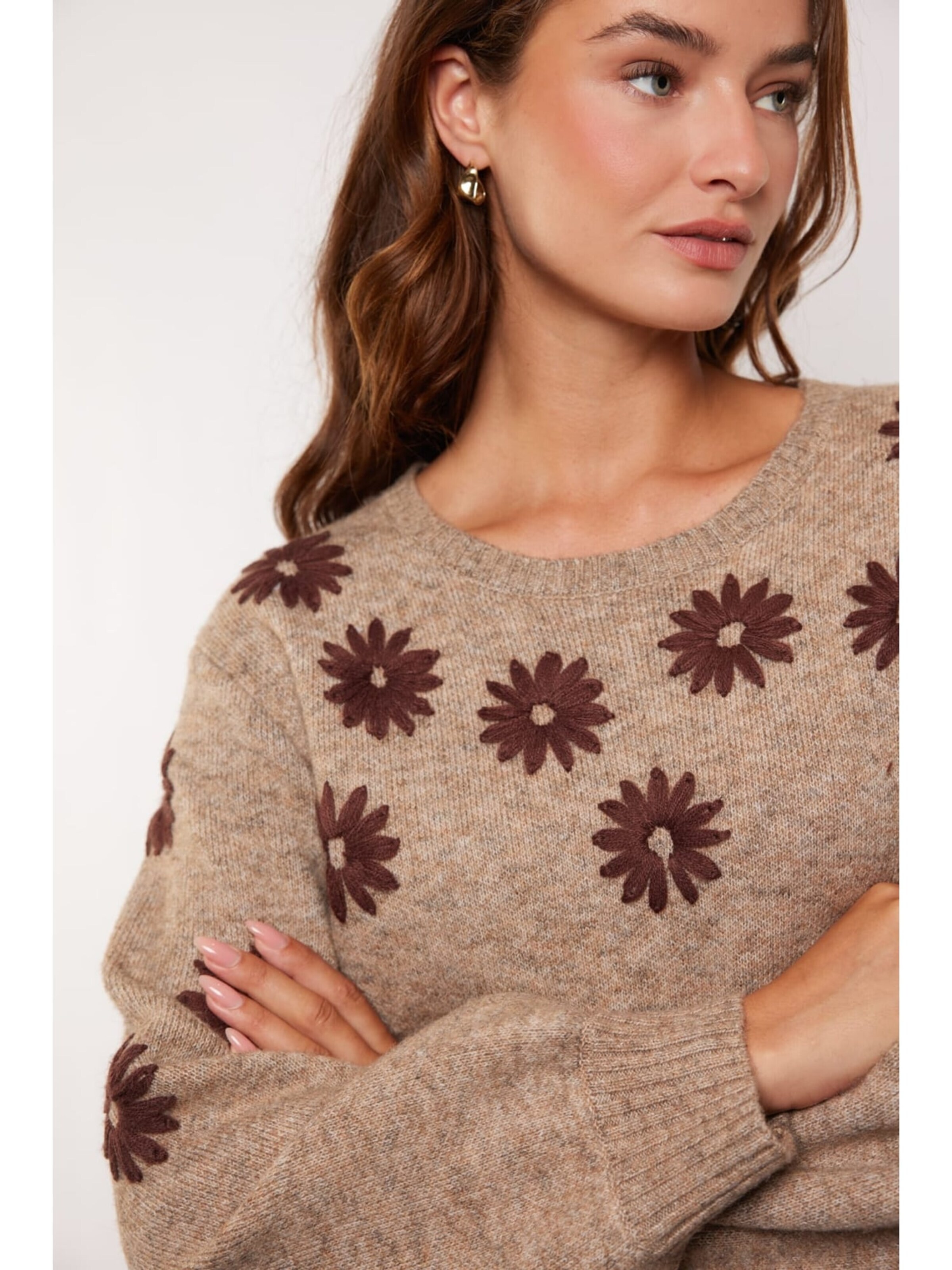 G-maxx Sweater '25WJG03' in Brown