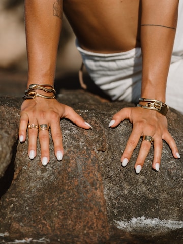 hiBALI Ring 'Organic Duo' in Gold