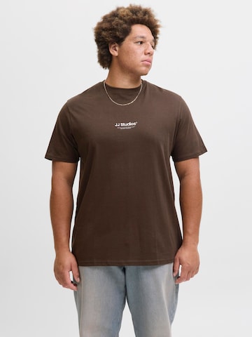 JACK & JONES Shirt in Brown: front