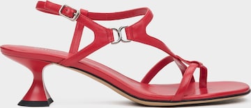 Estro Sandals '013-9' in Red: front
