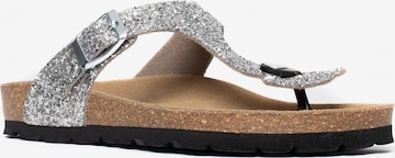 Bayton T-bar sandals 'Mercure' in Silver