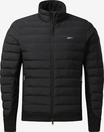 Veste de sport Reebok en noir : devant