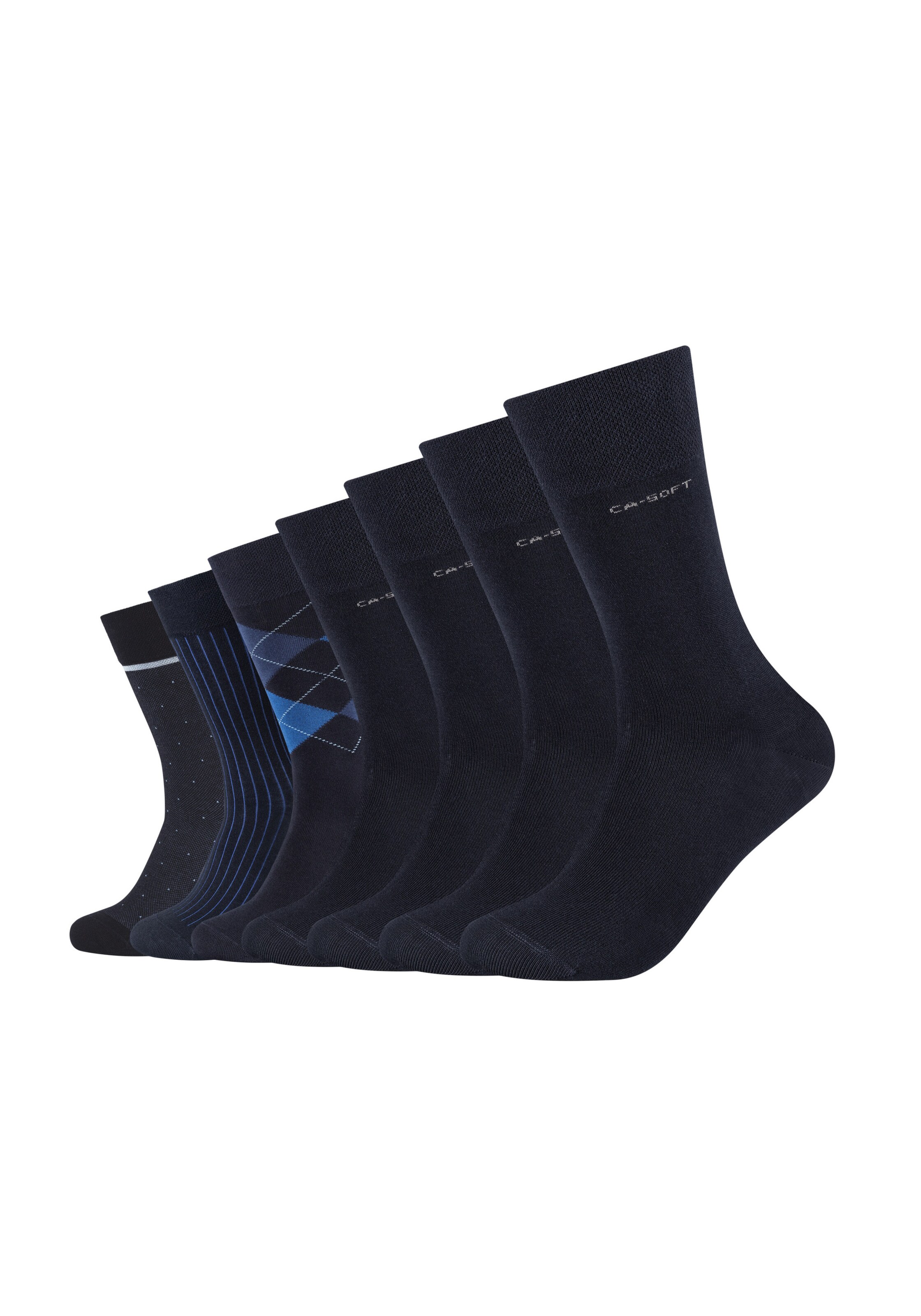 camano Socken in Blau: Vorderseite