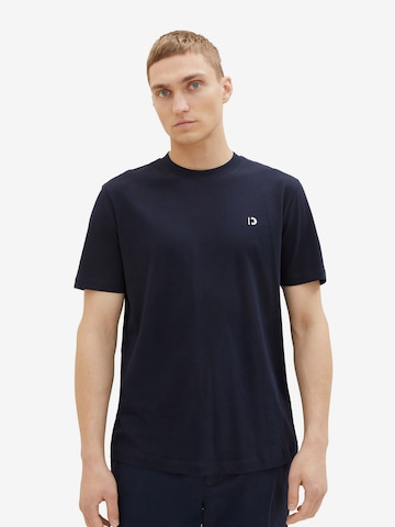 T-Shirt TOM TAILOR DENIM en bleu : devant