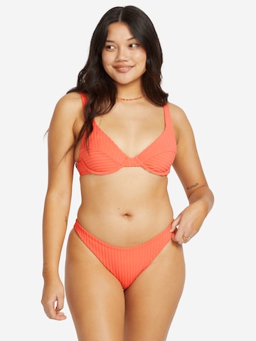 BILLABONG T-shirt Bikini top 'Tan Lines Jaclyn' in Orange: front