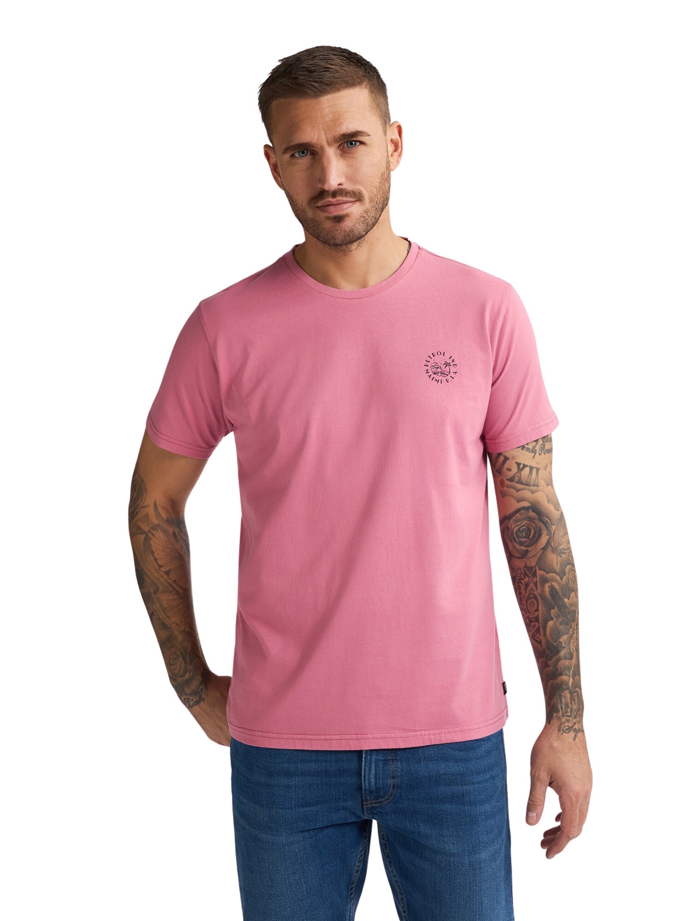 Petrol Industries Shirt in Pink: front