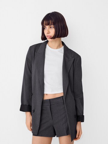 Blazer di Bershka in grigio: frontale