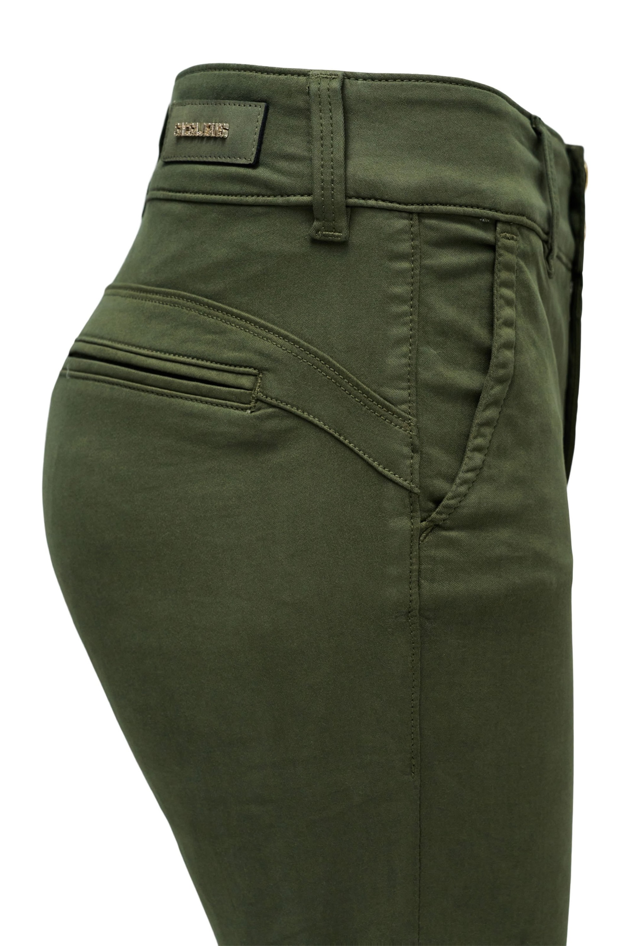 Salsa Jeans Regular Chino trousers 'Secret' in Green