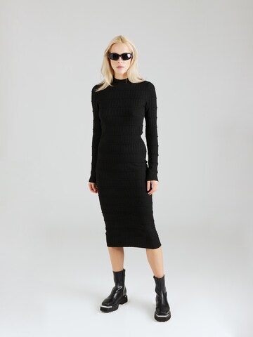 VERO MODA Knitted dress 'LUCKY' in Black: front