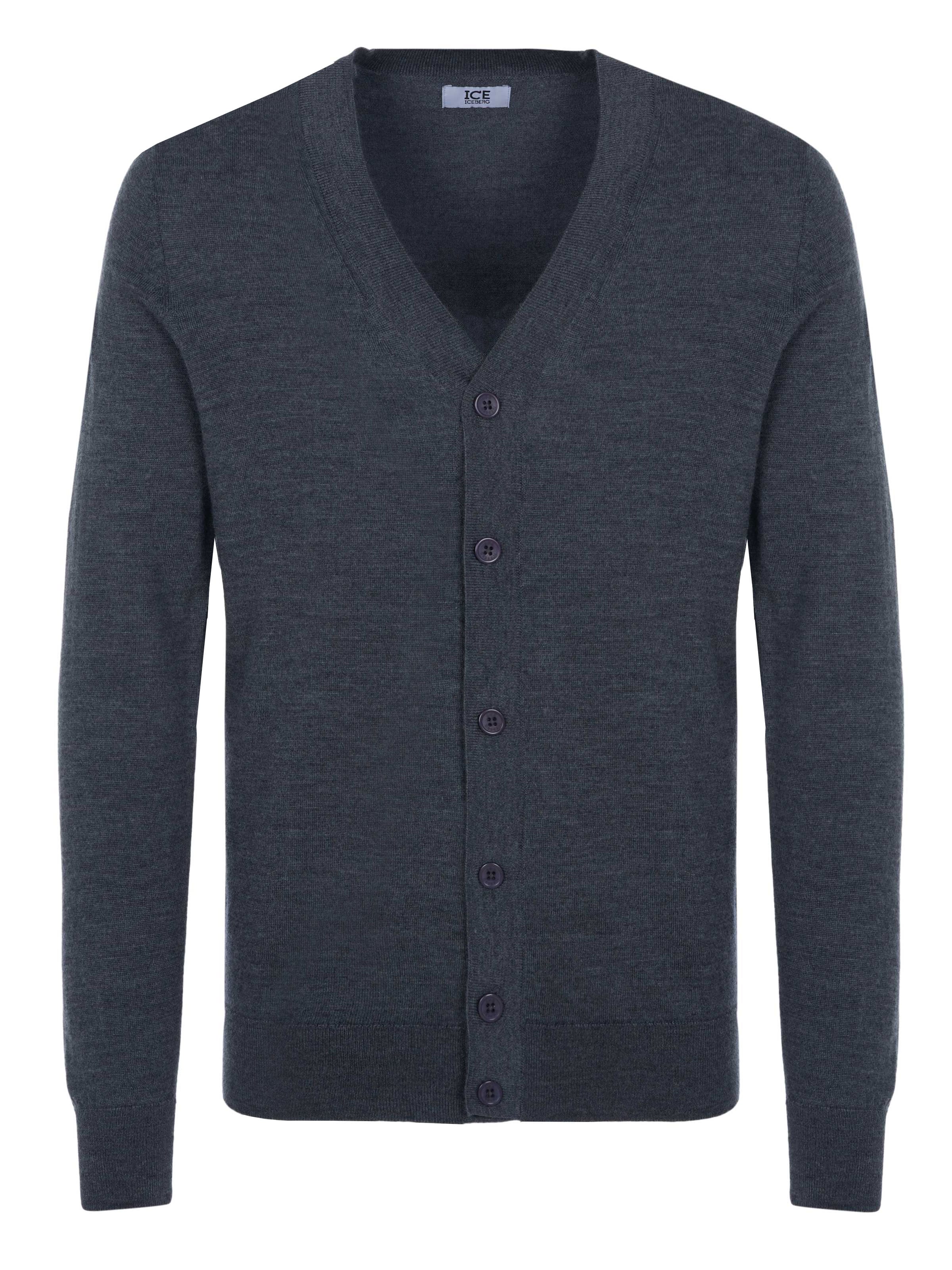 ICEBERG Strickjacke 'Iceberg Pullover'‌‌‌ in Grau: Vorderseite