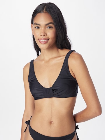 Triunghi Sutien costum de baie de la Hunkemöller pe negru: față