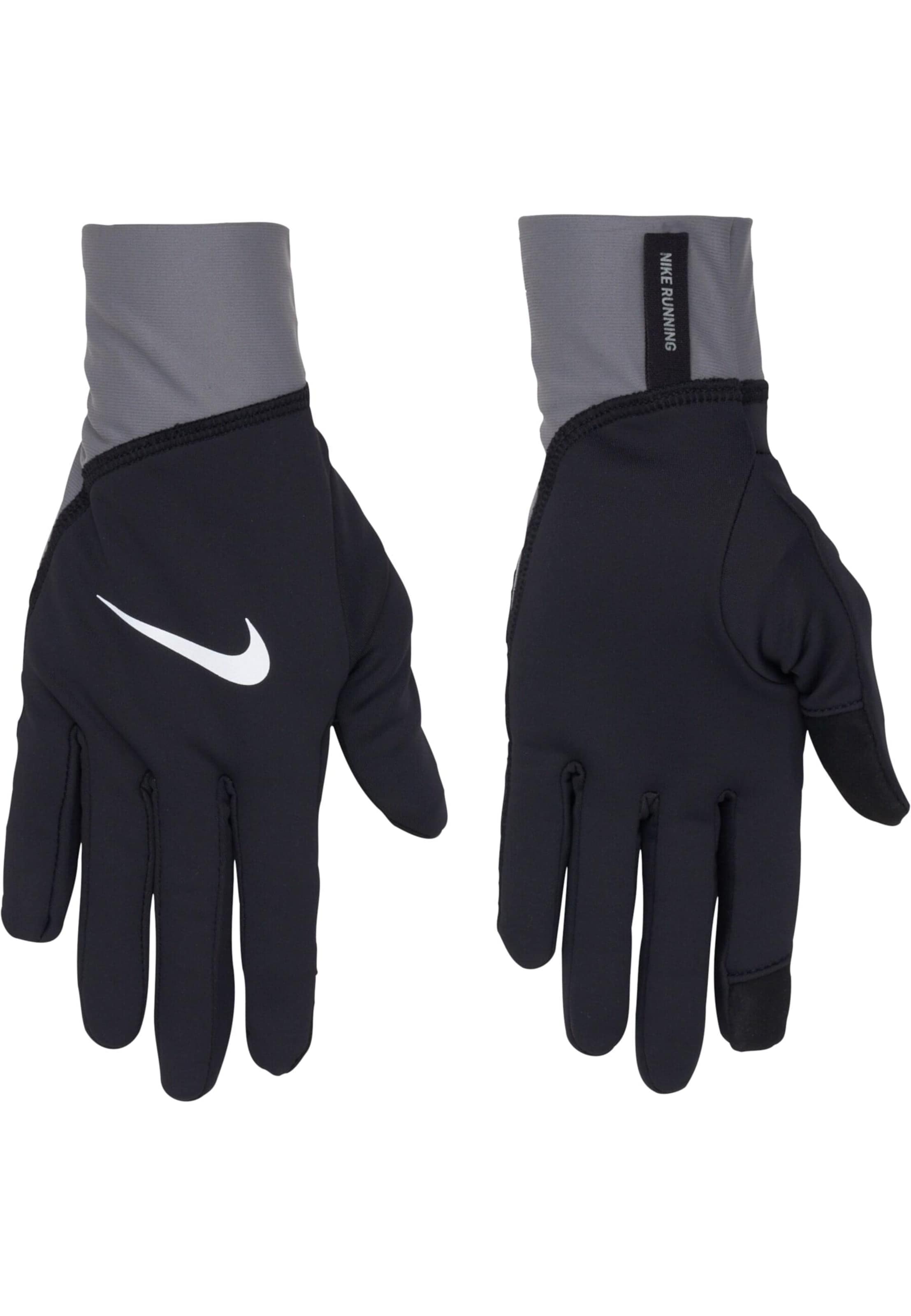 NIKE Sporthandschuhe 'Pacer' in Schwarz: Vorderseite