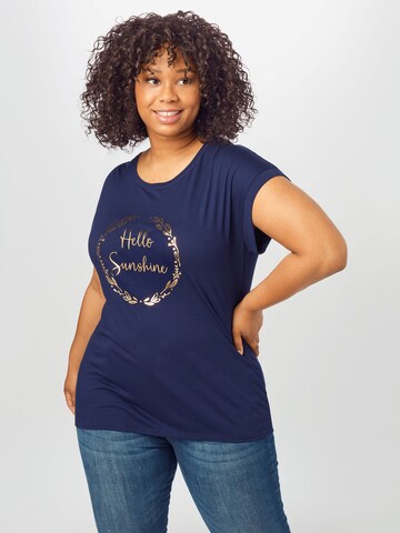 ABOUT YOU Curvy Shirt 'Tabea' in Blauw: voorkant