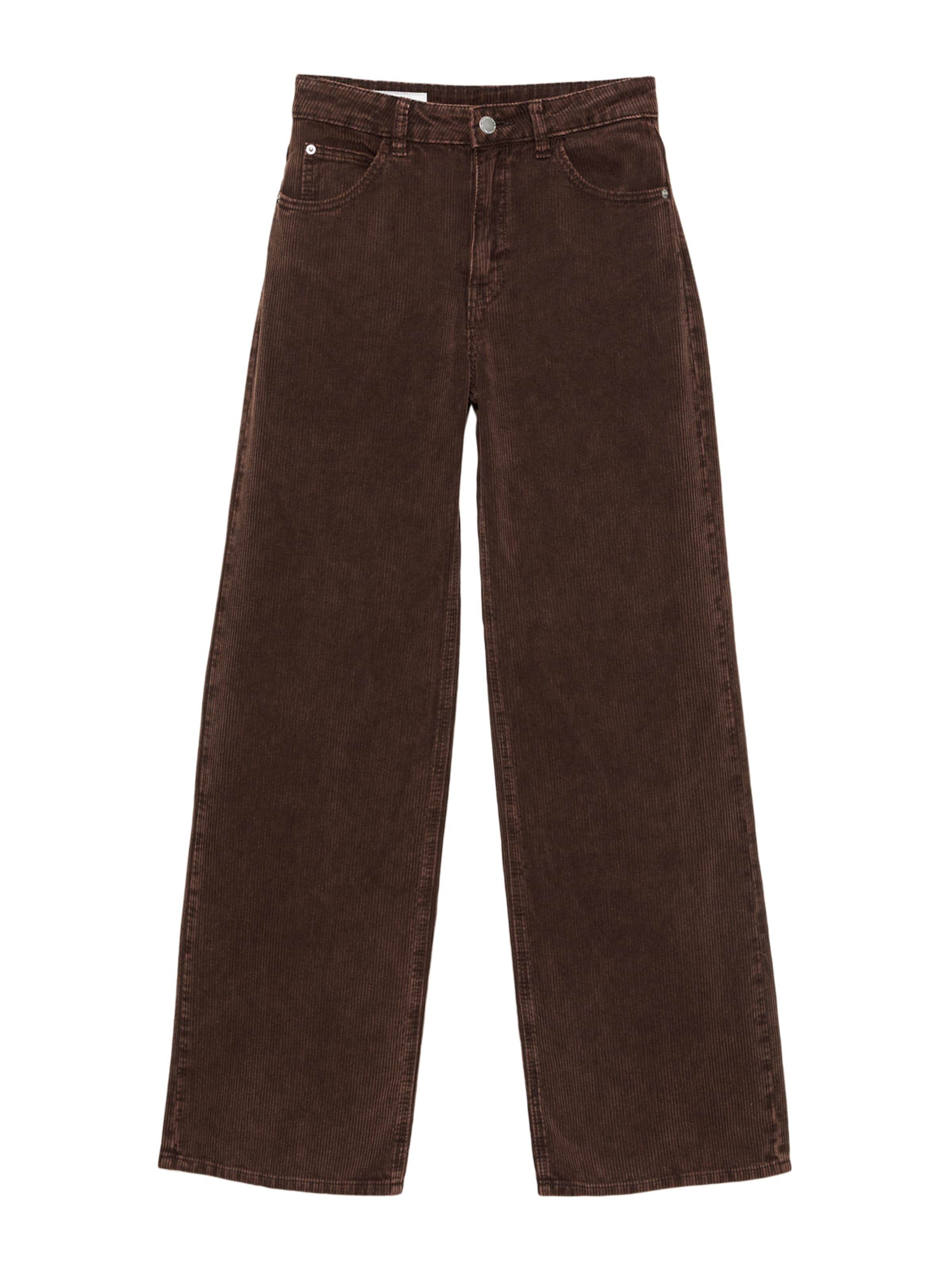 Pull&Bear Wide Leg Bukser i brun: forside
